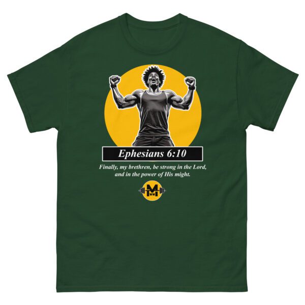 "The Power of His Might" Morning Worship and Workout - Unisex classic tee (Dark) - Image 10