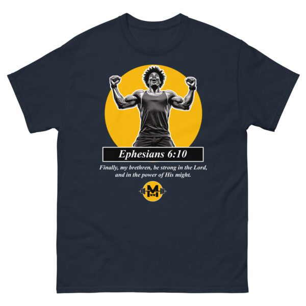 "The Power of His Might" Morning Worship and Workout - Unisex classic tee (Dark) - Image 8