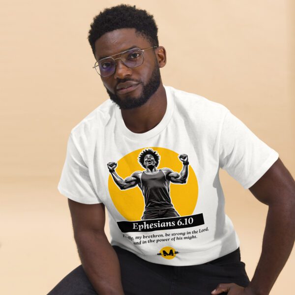 "The Power of His Might" Morning Worship and Workout - Unisex classic tee (Light) - Image 10