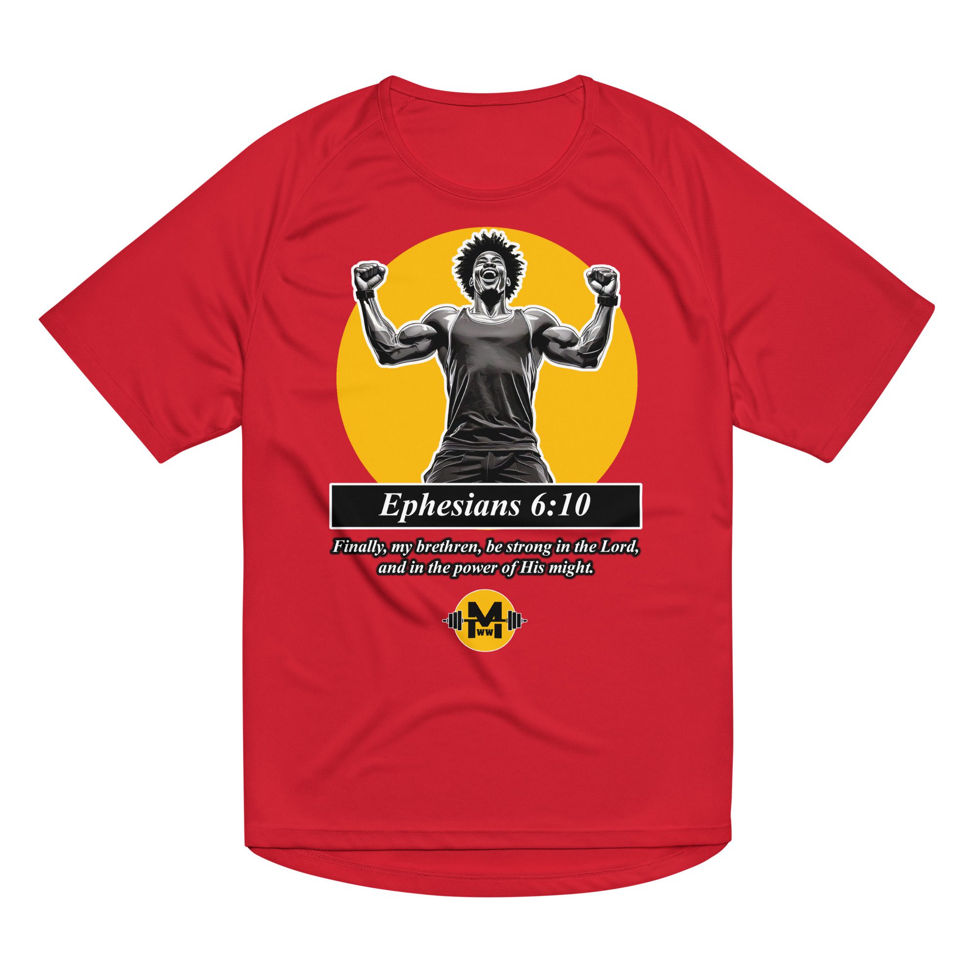 "The Power of His Might" - Unisex sports jersey - Image 2