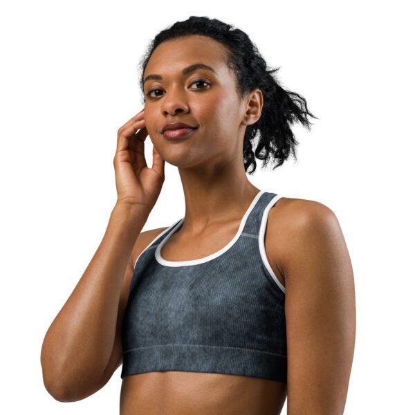 Jean Print / Morning Worship and Workout Sports bra - Image 2