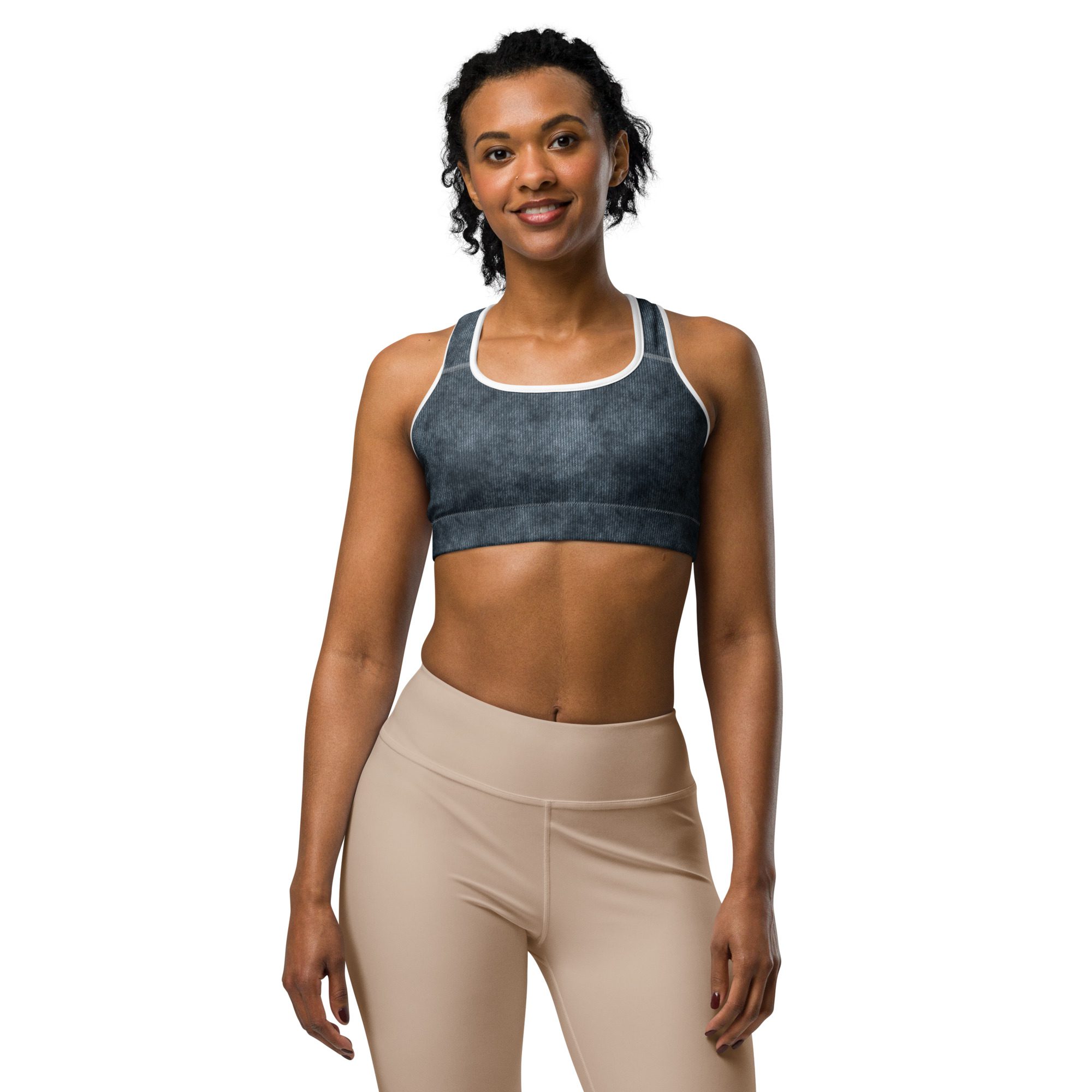 Jean Print / Morning Worship and Workout Sports bra