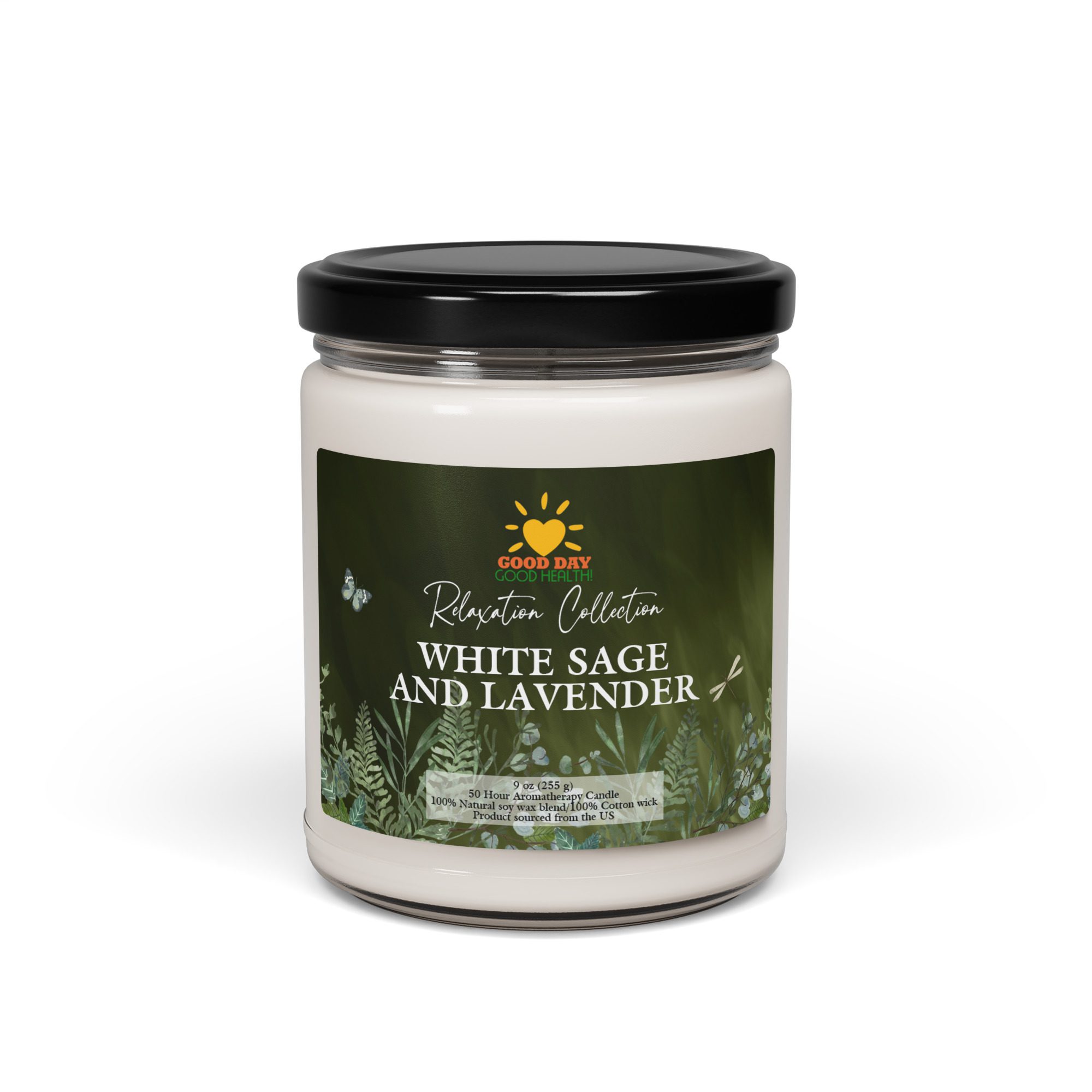 GDGH White Sage and Lavender Aromatherapy Candle - Image 2