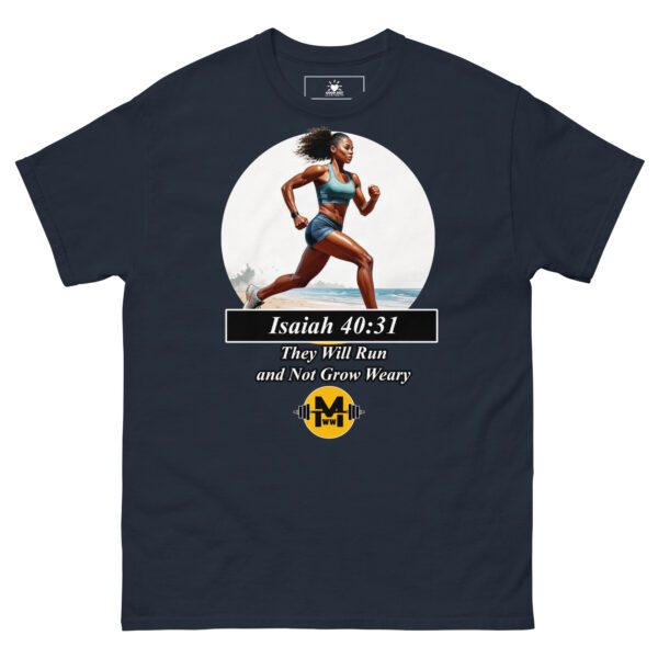 "They Will Run and Not Grow Weary" - Unisex classic tee - Image 3