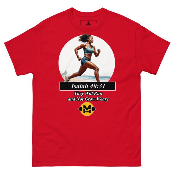 "They Will Run and Not Grow Weary" - Unisex classic tee - Image 4