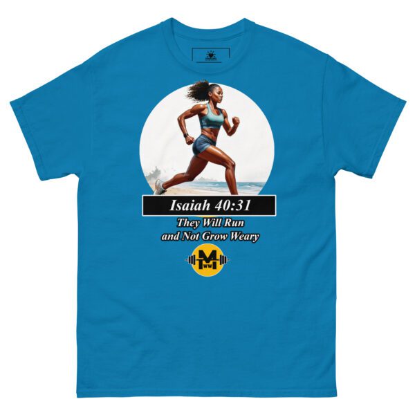 "They Will Run and Not Grow Weary" - Unisex classic tee - Image 5
