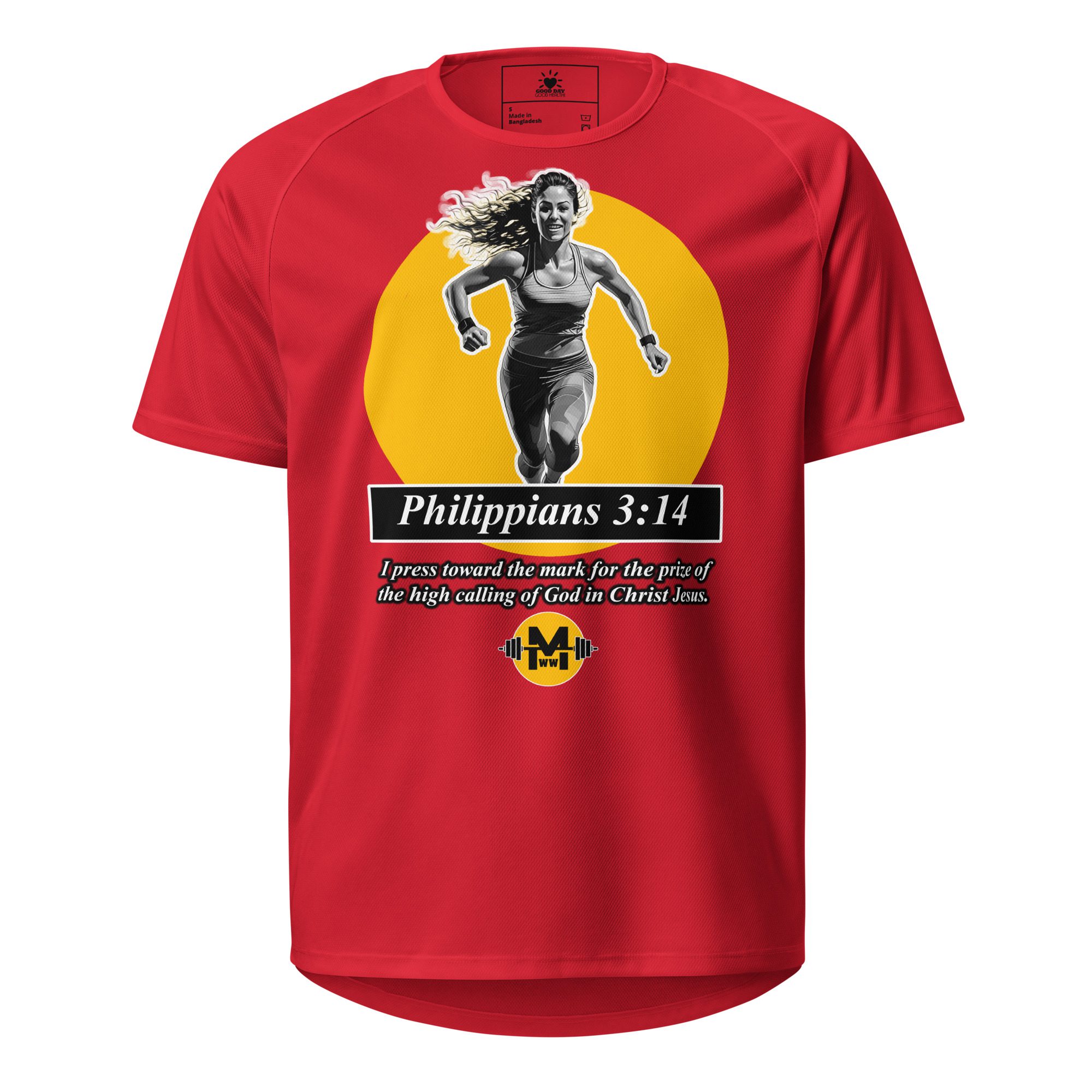 "I Press Toward The Mark" - Unisex sports jersey - Image 3