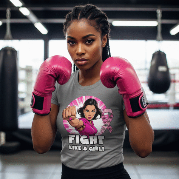 Fight Like A Girl Breast Cancer Awareness T-shirt
