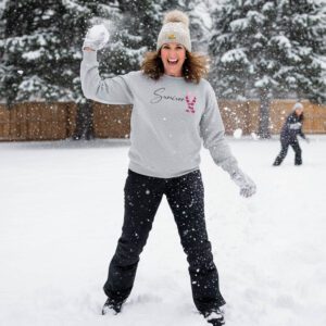 "Survivor" Breast Cancer Awareness Crew Neck Sweatshirt