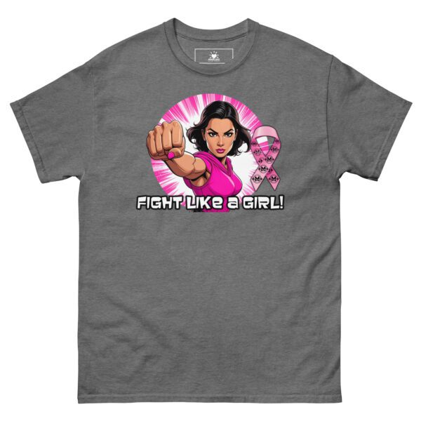 "Fight Like A Girl" Breast Cancer Awareness Unisex classic tee - Image 3