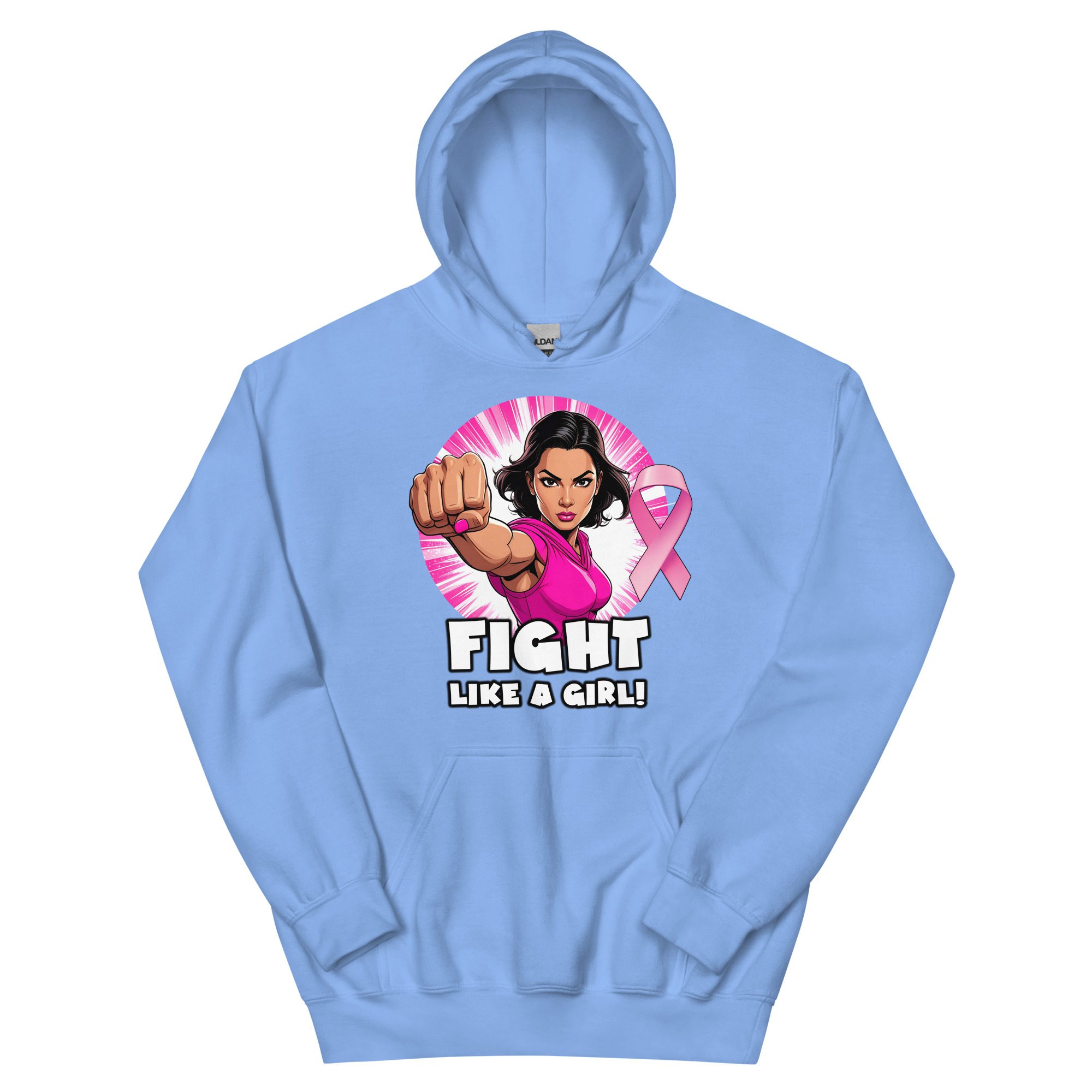 "Fight Like A Girl" Breast Cancer Awareness Hoodie - Image 5