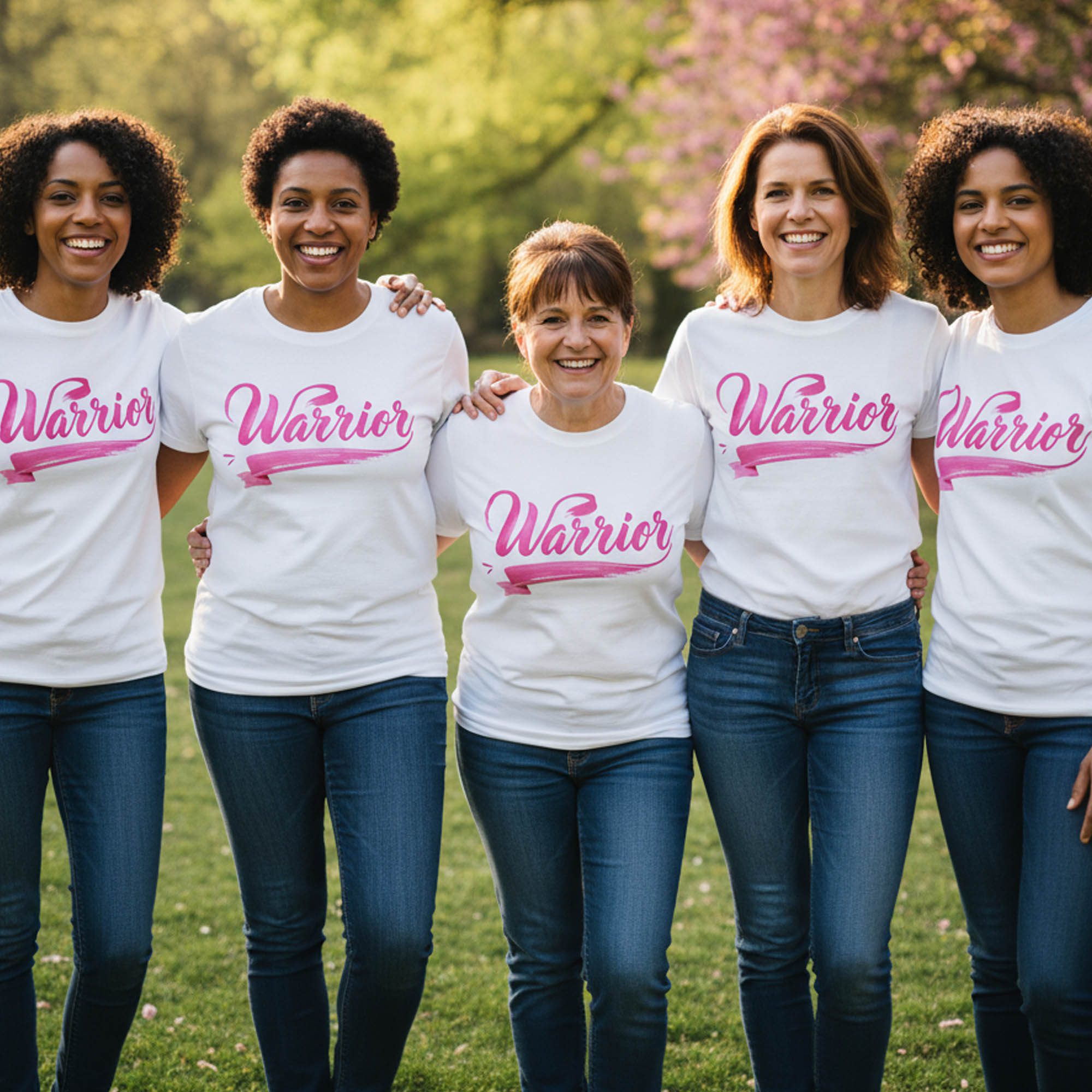 "Warrior" Breast Cancer Awareness Women’s Relaxed T-Shirt