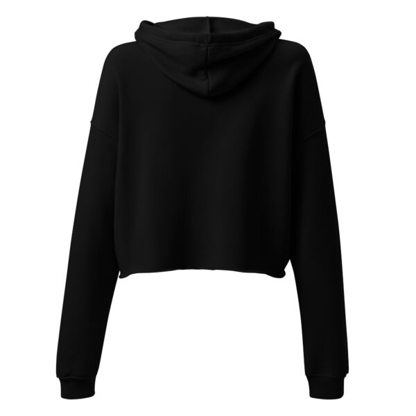 "Warrior" Breast Cancer Awareness Crop Hoodie - Image 4