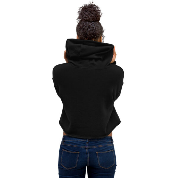 "Warrior" Breast Cancer Awareness Crop Hoodie - Image 6