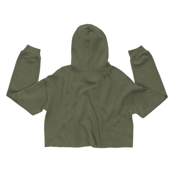"Warrior" Breast Cancer Awareness Crop Hoodie - Image 3