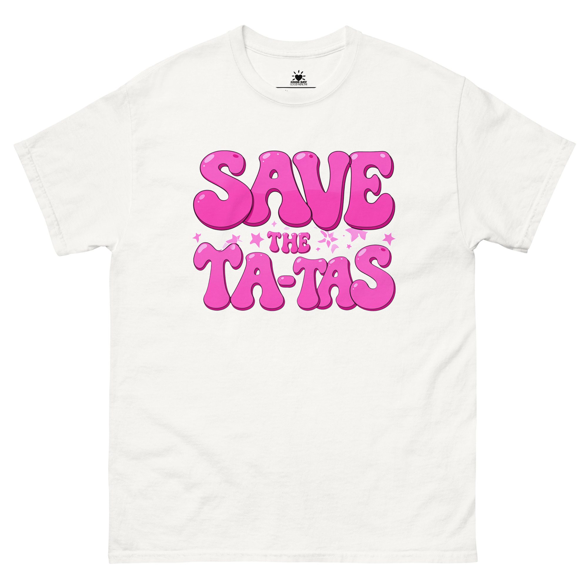 "Save The Ta Tas"" Breast Cancer Awareness Women’s Unisex classic T-Shirt - Image 5