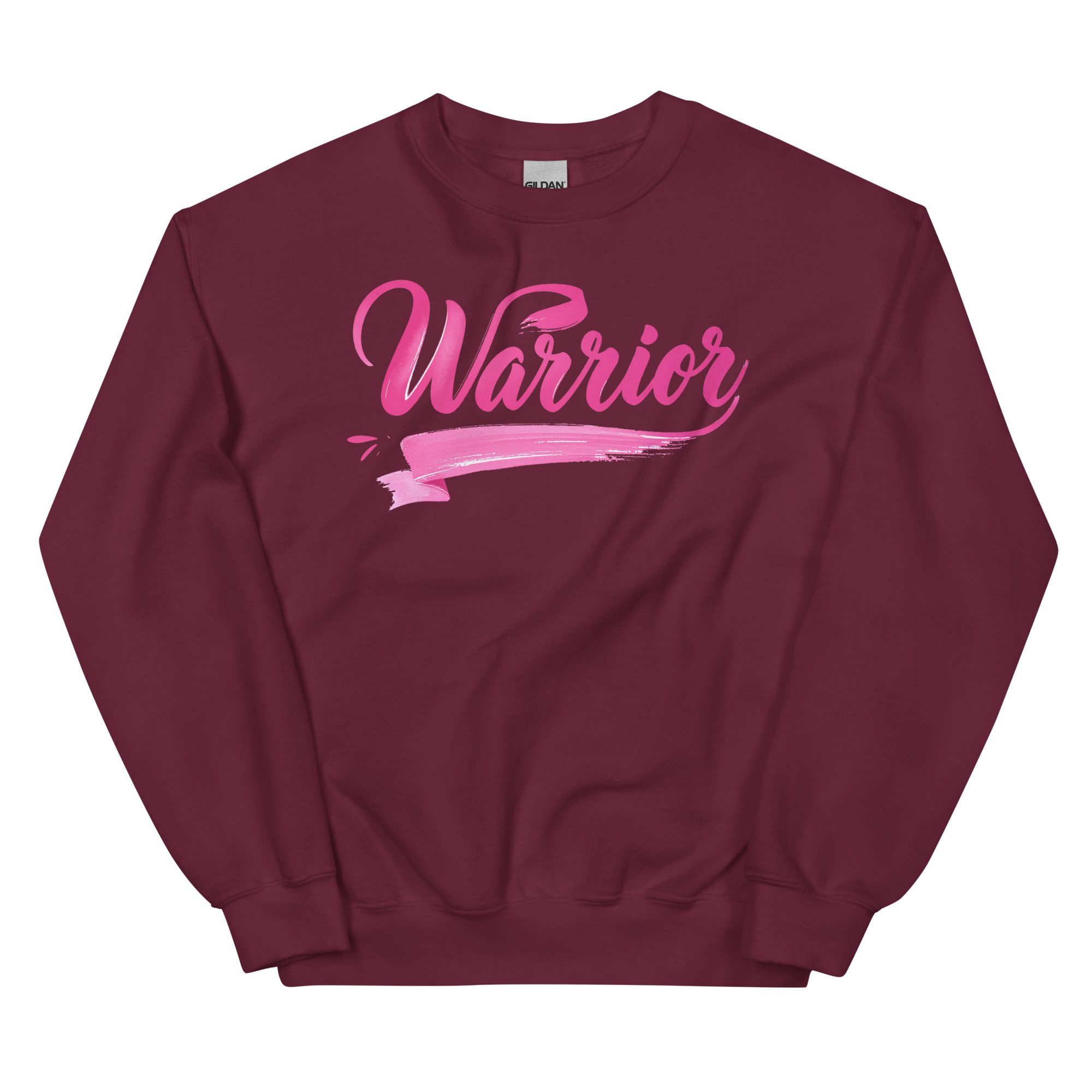 "Warrior" Breast Cancer Awareness Sweatshirt - Image 2