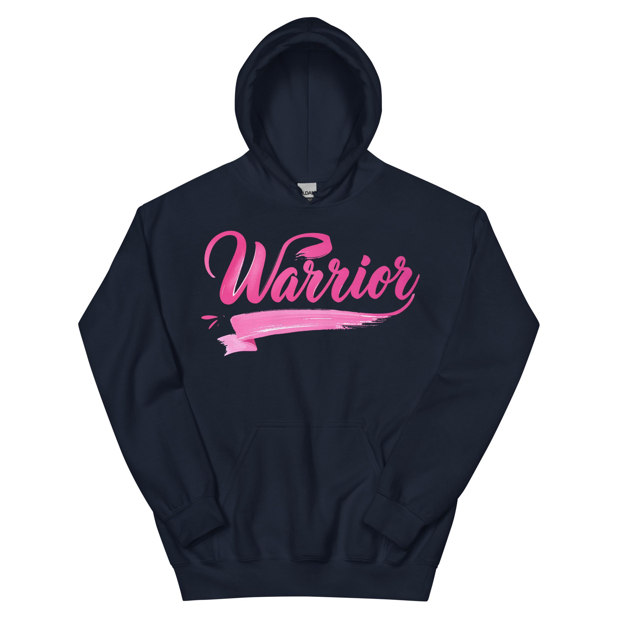 "Warrior" Breast Cancer Awareness Unisex Hoodie - Image 2