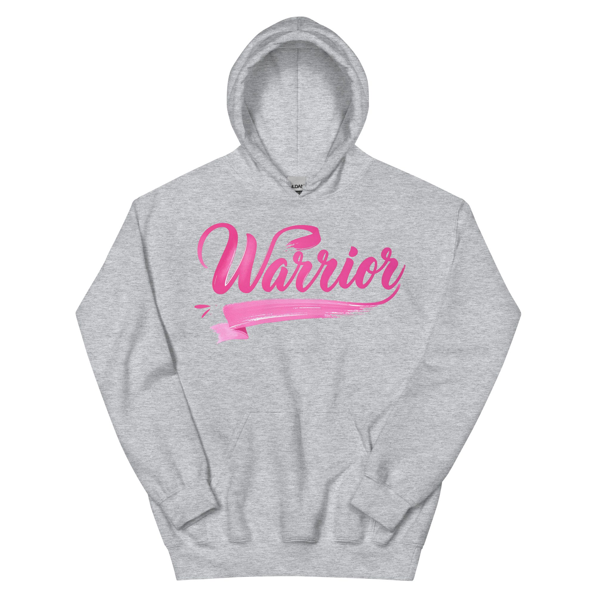 "Warrior" Breast Cancer Awareness Unisex Hoodie - Image 3